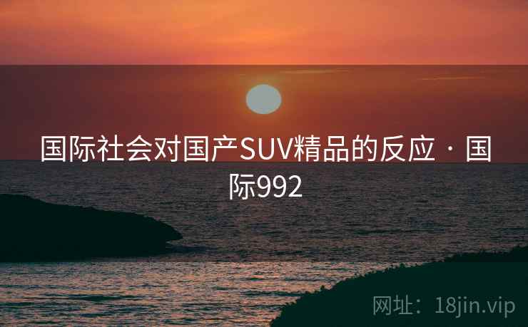 国际社会对国产SUV精品的反应 · 国际992  第2张 国际社会对国产SUV精品的反应 · 国际992  第2张